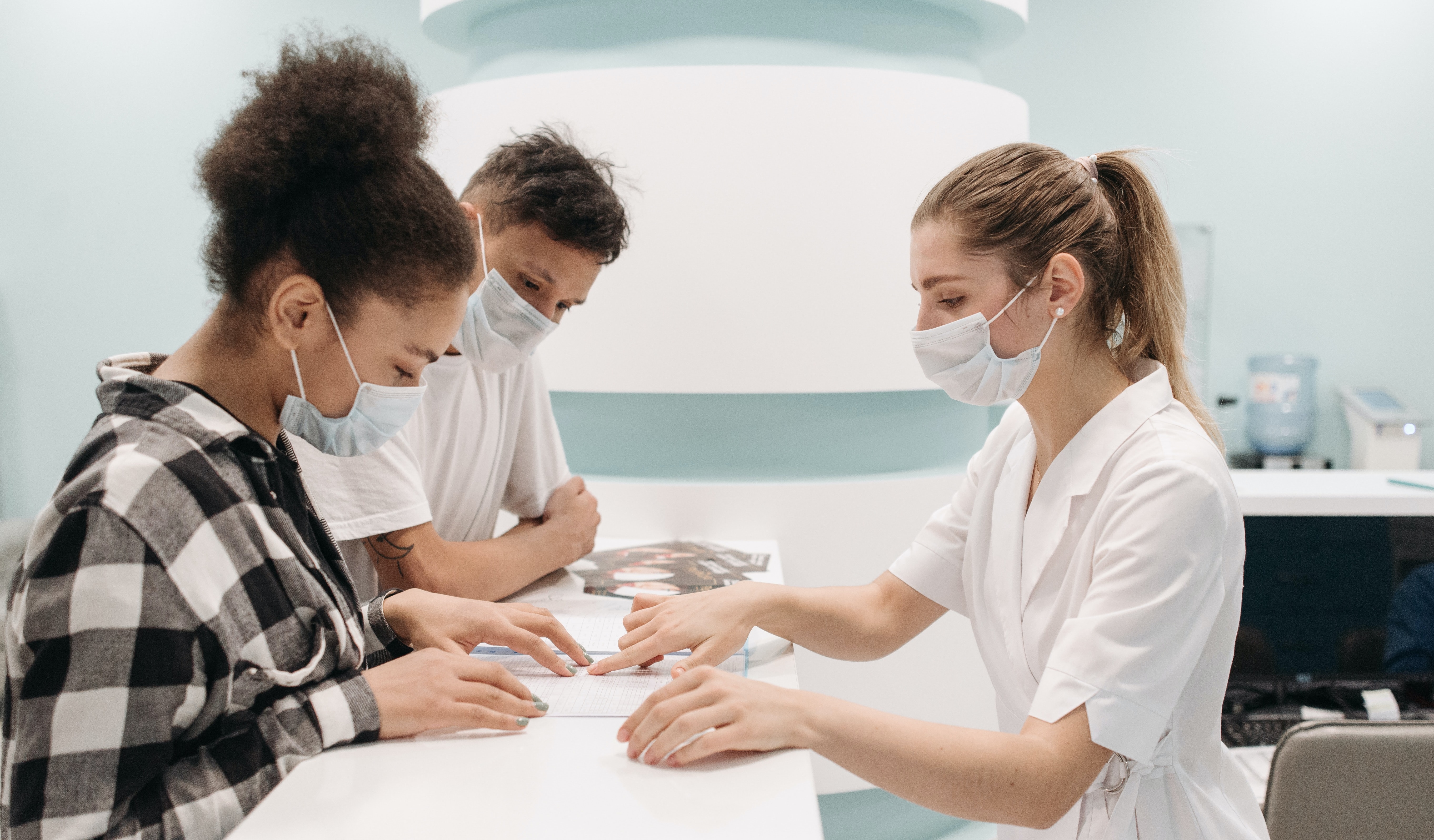 young couple at nurse cropped