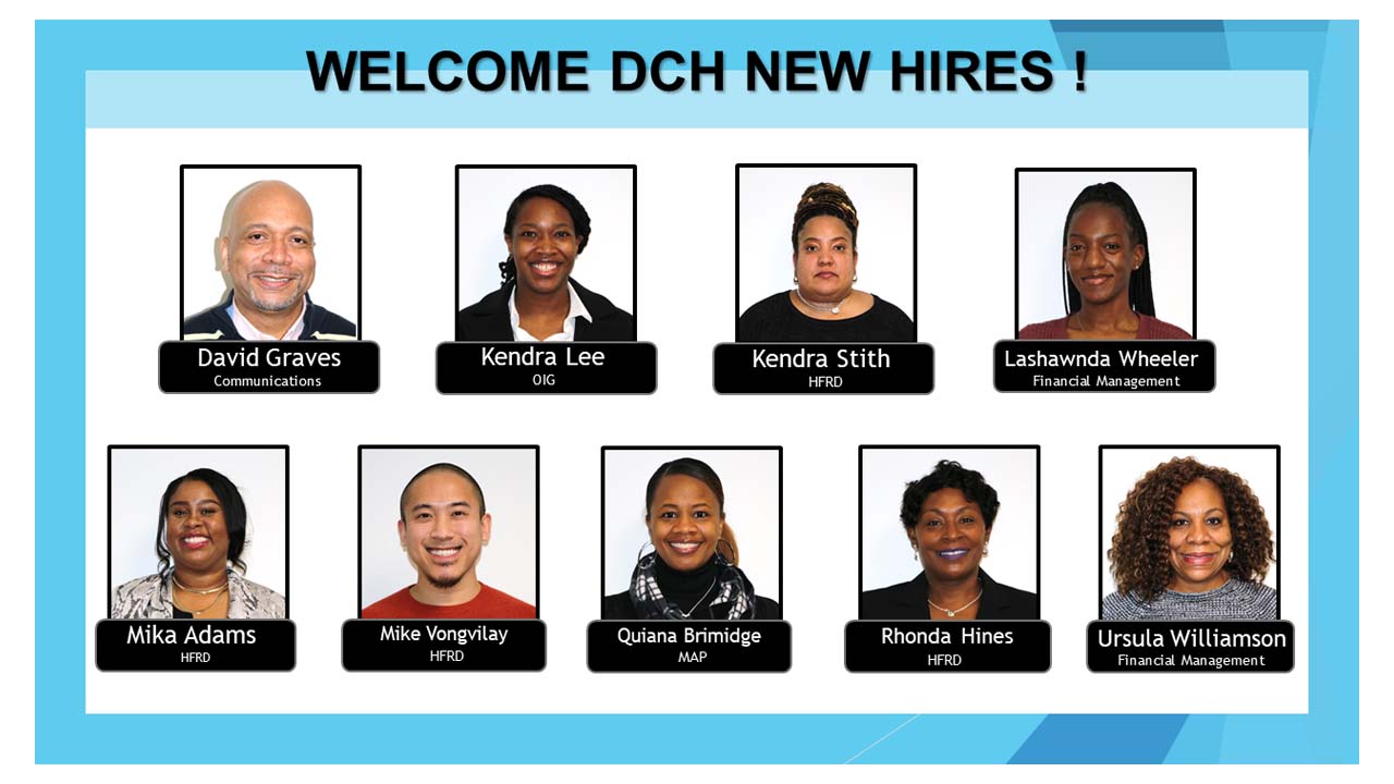 Welcome to DCH new hires!