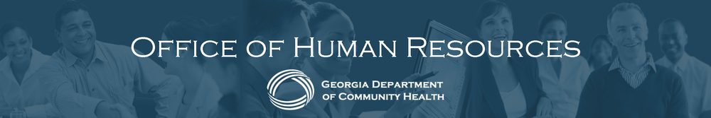 Georgia Department of Community Health Office of Human Resources banner image