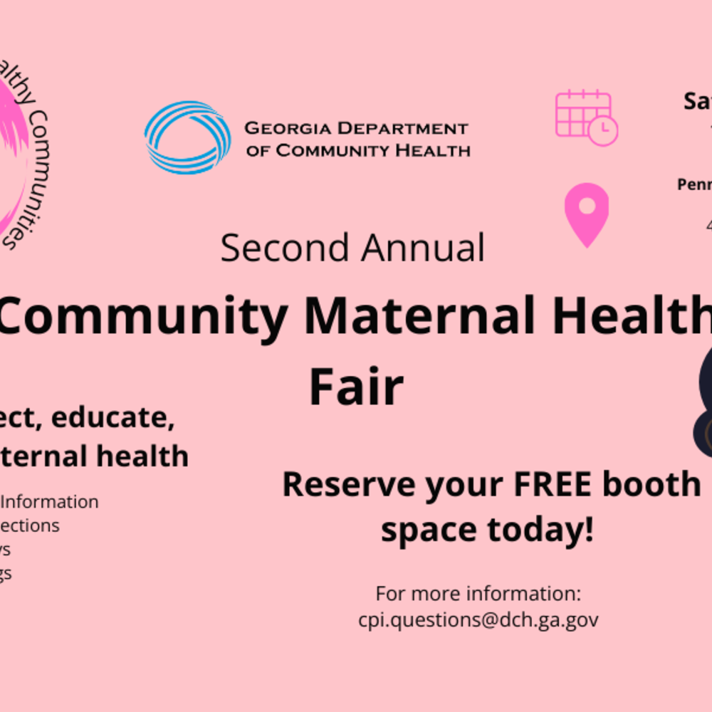       Second Annual Community Maternal Health Fair
  